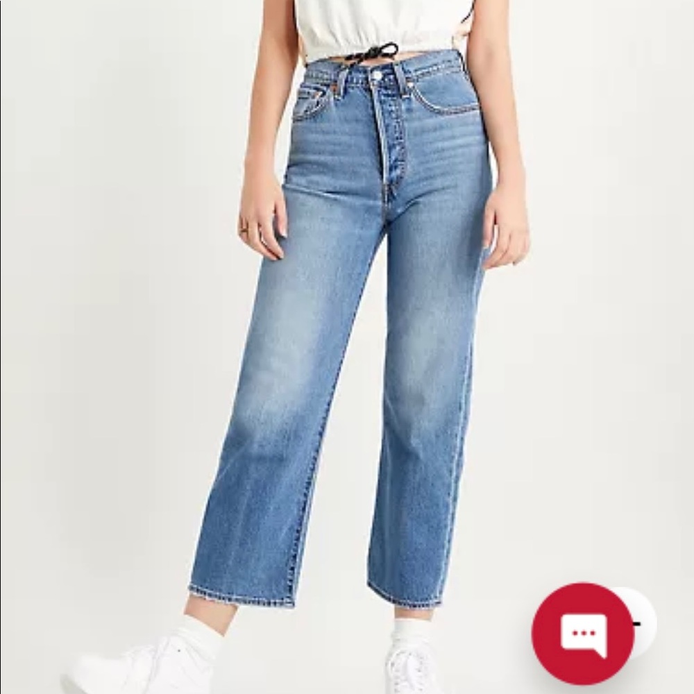 Levi’s ribcage straight leg jean, size 28
